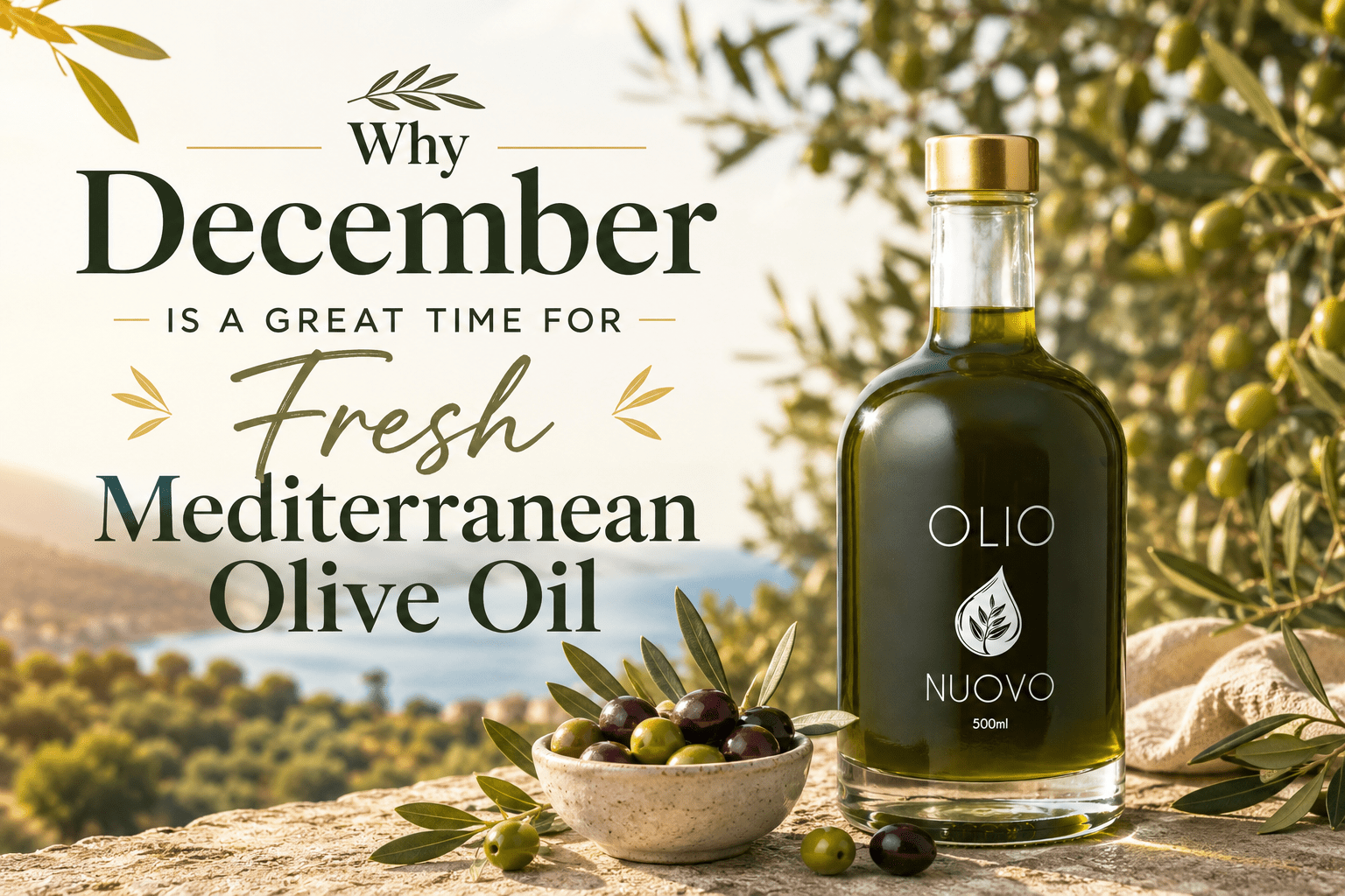 Why December Is a Great Time for Fresh Mediterranean Olive Oil