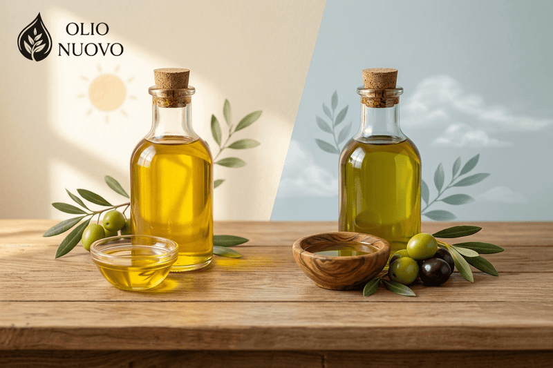 Filtered Olive Oil vs Cloudy Oil