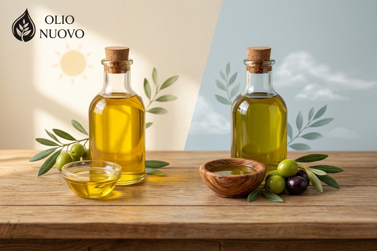 Filtered Olive Oil vs Cloudy Oil